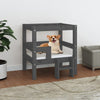 Solid Wood Pine Dog Bed Indoor Wooden Sofa Dog Couch Frame Puppy Kennel C5T2