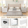 3-tier Wooden Nightstand Multipurpose 3-tier Side Cabinet