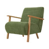 Comfy Armchair Stylish Modern Living Room Accent Chair Wood Frame Armchair Green