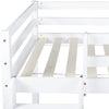 Children Kids Cabin Bed Pine Wood High Sleeper 3ft Single Bed Frame with Ladder