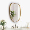 Wall Mounted Framed Mirror Vanity Makeup Bedroom Glass Dressing Mirror Shaped