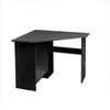 Black/ White Corner Computer Desk PC Laptop Table Book Shelves Home Study Office