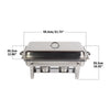 11L Stainless Steel Buffet Server Chafing Dish Food Warmer 2 Tray With Lid Hook