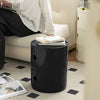 Round ABS Cylinder Cabinet Cupboard Drawer Storage Unit Bathroom Bedroom Stand