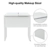 Corner Dressing Table Stool Vanity Set White Makeup Dresser Mirror 5 Drawers NEW