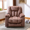 Electric Power Massage Lift Cinema Recliner Velvet Riser Heated Chair Sofa Brown