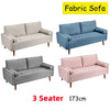 Velvet Sofa with 2 Pillows 2/3 Seater Modern Couch Love Seat Settee Home Office