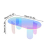 Acrylic Coffee Table Modern Accent Night Stand Iridescent Side Table Office Home