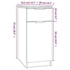 Desk Cabinet Smoked Oak 33.5x50x75 cm Engineered WoodNew