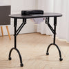 Foldable Wheeled Manicure Nail Table Beauty Salon Portable Technician Work Desk