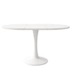 Extendable Round Dining Table 110-140 cm Round/Oval Kitchen Table for 4-6 People