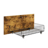 4FT6 LED Metal Double Bed Frame w/ Storage Drawers, Headboard & Charging Station