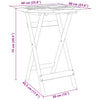 Gecheer Folding Dining Table Garden Table Round Wood Patio Table, Weather O8N0