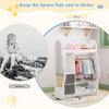 New Kids Wardrobe Clothes Hanging Storage Shelf Cabinet Open Wardrobe Furniture