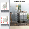 15 Drawer Rolling Storage Cart Tools Scrapbook Paper Organizer Office Cart