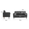 3 Seater 1.7m Velvet Sofa w/2 Pillows Couch Love Seat Settee Apartment Home Room