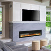 70in Electric Fireplace Fire Flame Entertainment Insert Standing LED Heater