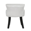 Velvet Padded Low Back Vanity Chair Dressing Table Makeup Stool Dining Chair