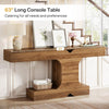 63-Inch Long Console Table, Modern Wood Entryway Sofa Table for Living Room