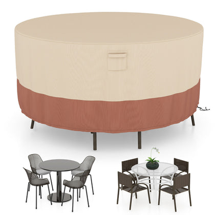 158/181/213 CM Round Patio Furniture Cover Outdoor Dining Table Chair Set Cover