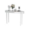 UK Modern Mirrored Glass Console Table Glam Dressing Table Bedroom Make-Up Table