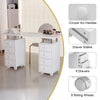 Wheeled Manicure Station Nail Salon Station Nail Table Mobile 8 Drawers Storage