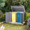 Lockable Plastic Wheelie Bin Storage Store Cover Garden Rubbish Dustbin Shed