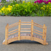 Woodside Wooden Decorative Garden Bridge Ornament for Ponds/Streams/Borders 1.2m