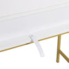Dressing Table Makeup Desk with LED Light Mirror 2 Drawers Bedroom Vanity Desk