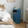 Cylinder 3 Drawers Bedroom Bedside Cabinet Storage Nightstand Side Table Blue