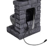 Solar Powered Water Feature Fountain Outdoor Garden Cascade Tiered Patio Decor