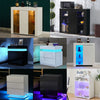 Multi-type Modern High Gloss Bedside Table Storage Drawer Nightstand Cabinet LED