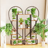Extra Large Metal Plant Stand Creative Half Heart Shape Ladder Plant Shelf Hooks