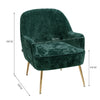 Velvet Scallop Shell Back Tub Chair Armchair Dressing Sofa Stool Bedroom Lounge