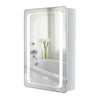 Wall Mounted LED Bathroom Mirror Cabinet w/ Storage/Shaver Socket/Demister
