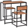Dining Table for 2 Chairs Kitchen Furniture Set Space Saving Breakfast Table UK