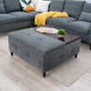 Extra Lift Up Square Storage Ottoman,Upholstered Coffee Table Storage Ottoman