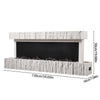 Electric Fireplace 12 Media Flame Insert LED Panoramic Living Room Heater Wifi