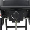 Portable Gas BBQ Grill with Cooking Zone Black Freestanding Barbecue