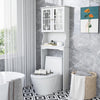Bathroom Space Saver Over-the-Toilet Storage Cabinet Toilet Organizer White
