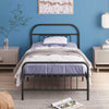 Simple Budget metal bed Single bed Frame w/Mattresses Option Bedroom Furniture