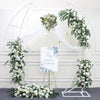 2x Half Moon Shape Wedding Arch Frame Moongate Flower Stand Display Balloon Prop