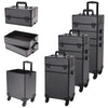 4 in 1 Large Makeup Case Trolley Cosmetic Hairdressing Vanity Beauty Storage Box