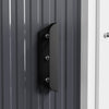 5x3FT Large Metal Outdoor Storage Shed Steel Garden Shed with Lockable Door Grey