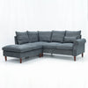L-Shaped Corner Sofa, Sectional Couch with Built-in USB Port Chaise
