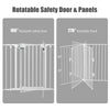 5 Panel Fireplace Fence Baby Pet Safety Gate Playpen Adjustable Room Divider