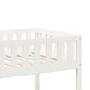 Bunk Bed White 90x200 Solid Wood Pine C1Q1