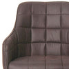 Set of 2 Faux Leather/Suede Dining Chairs Metal Legs Reception Restaurant Chair