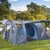 Family Tent 5-6 Person Tunnel Camping Tent Waterproof Shelter With Awning Canopy