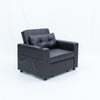 Sofa Bed Single Chair Armchair Sleeper USB Port Cup Holder Chair Chaise Pull Out